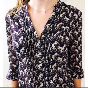 Anthropologie Maeve Monkey Button Down!